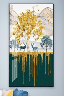 Tải về hình ảnh gốc File tranh hiện đại pha lê gương KF101888 sắc nét