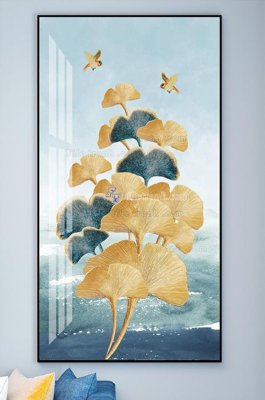 File in lụa File tranh hiện đại pha lê gương KF102009 (phong cảnh) File tranh hiện đại pha lê gương KF102009