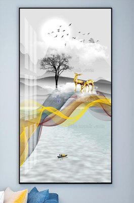 File in trần File tranh hiện đại pha lê gương KF102139 (file gốc) phong thủy