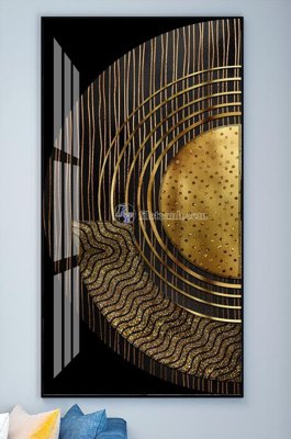 File in trần File tranh hiện đại pha lê gương KF102162 (file gốc) phong thủy