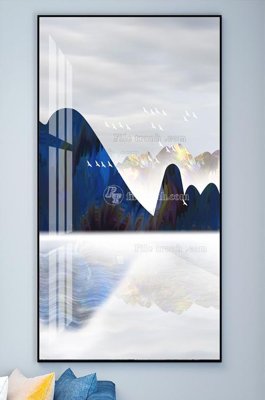 File tranh ảnh gốc File tranh hiện đại pha lê gương KF102208 dùng cho in khổ lớn