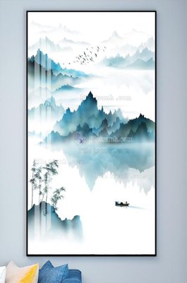 Ảnh gốc File tranh hiện đại pha lê gương KF102228 (độ nét cao) in tráng gương