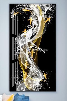 Ảnh gốc File tranh hiện đại pha lê gương KF102229 (nét căng) in mica