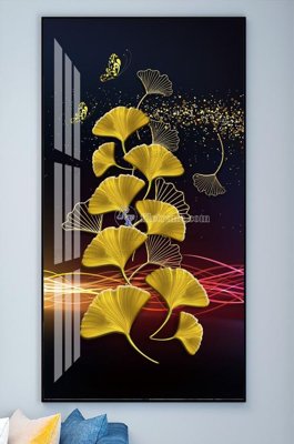 Tải file File tranh hiện đại pha lê gương KF102249 (gốc) làm tranh treo tường