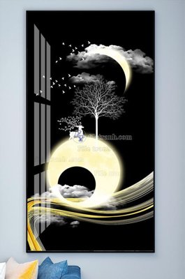 Tải file File tranh hiện đại pha lê gương KF102253 (PSD) cho in tranh kính