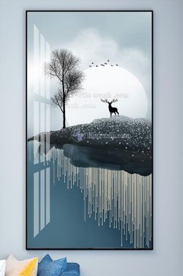 Download file File tranh hiện đại pha lê gương KF102259 (chuẩn in) chất lượng cao