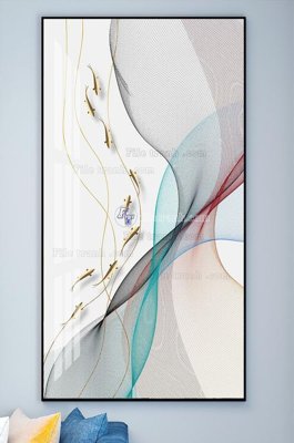 File tranh File tranh hiện đại pha lê gương KF102282 (ảnh gốc) in trần nhà