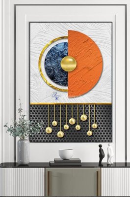 Hình ảnh file gốc in trần nhà File tranh hiện đại pha lê gương KF102318