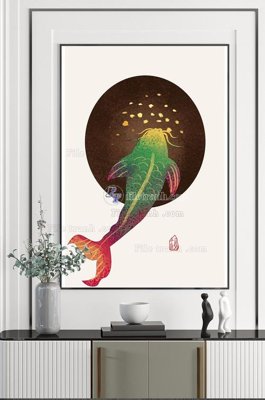 File tranh PSD File tranh hiện đại pha lê gương KF102321 chất lượng cao