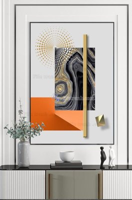 Ảnh gốc File tranh hiện đại pha lê gương KF102355 (siêu chi tiết) để in ấn