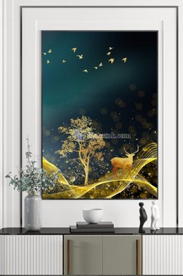 File PSD File tranh hiện đại pha lê gương KF102396 (gốc) cho in quảng cáo