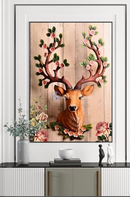 File tranh File tranh hiện đại pha lê gương KF102417 (bản gốc) in lụa dán tường