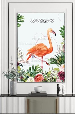 File tranh File tranh hiện đại pha lê gương KF102504 (gốc) chủ đề động vật