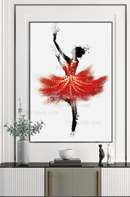 File tranh File tranh hiện đại pha lê gương KF102547 (bản gốc) in lụa 3D