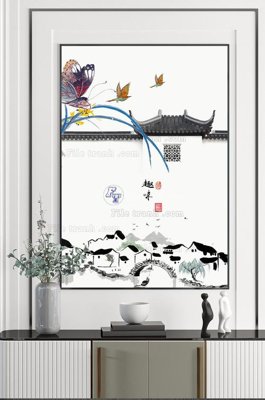 File gốc File tranh hiện đại pha lê gương KF102576 (trang trí) phòng ngủ