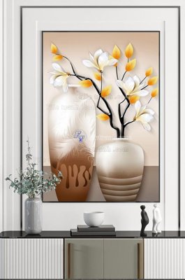 File ảnh File tranh hiện đại pha lê gương KF102625 (gốc) cho trang trí nhà hàng