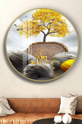 File in ấn File tranh hiện đại pha lê gương KF102695 (bản gốc) cao cấp