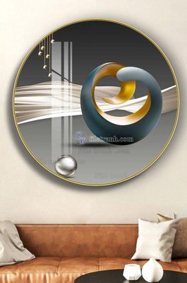 File ảnh File tranh hiện đại pha lê gương KF102699 (gốc) cho trang trí nhà hàng