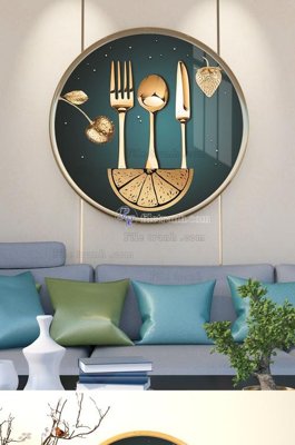 File tranh File tranh hiện đại pha lê gương KF102779 (gốc) in vải canvas