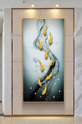 File tranh File tranh hiện đại pha lê gương KF102847 (gốc) chủ đề con người