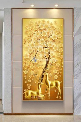 File gốc File tranh hiện đại pha lê gương KF102855 (AI/EPS) cho in ấn