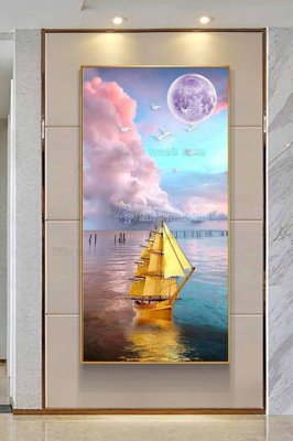 Tải file gốc File tranh hiện đại pha lê gương KF102858 dùng cho in ấn