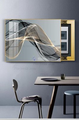 File tranh File tranh hiện đại pha lê gương KF102947 (gốc) phong cách tối giản