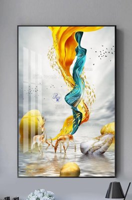 Chi tiết file tranh tráng gương File tranh hiện đại pha lê gương KF103242 (ảnh gốc)