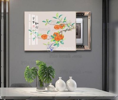 File in trần File tranh hiện đại pha lê gương KF103253 (bản gốc) đại dương