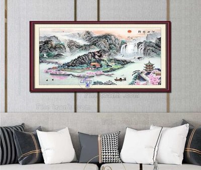 File gốc File tranh hiện đại pha lê gương KF103263 (ảnh chi tiết) để in trần