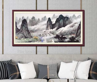 File gốc File tranh hiện đại pha lê gương KF103267 (in tráng gương) ốp tường