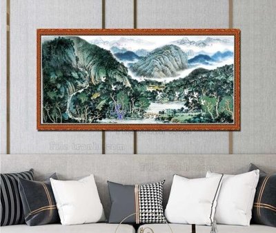 File gốc in ấn File tranh hiện đại pha lê gương KF103286 độ phân giải cao