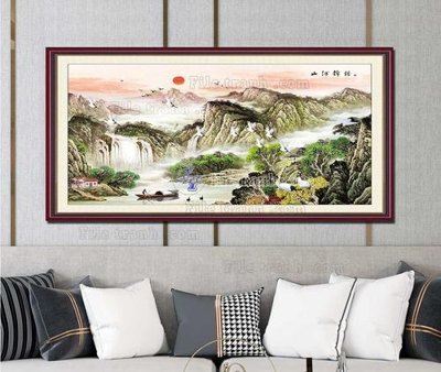 File ảnh File tranh hiện đại pha lê gương KF103295 (gốc) in quảng cáo ngoài trời