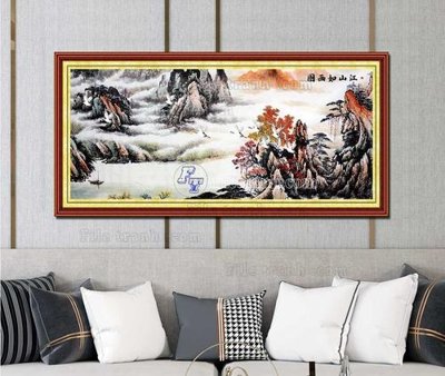 File ảnh File tranh hiện đại pha lê gương KF103300 (gốc) cho trang trí nội thất