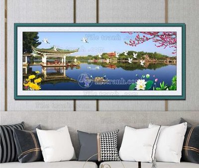 File ảnh File tranh hiện đại pha lê gương KF103303 (gốc) trang trí khách sạn