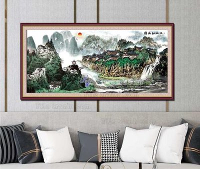 Tệp tin gốc File tranh hiện đại pha lê gương KF103324 (chất lượng cao) File tranh hiện đại pha lê gương KF103324