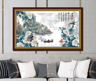 File gốc File tranh hiện đại pha lê gương KF103331 (trang trí) phòng làm việc