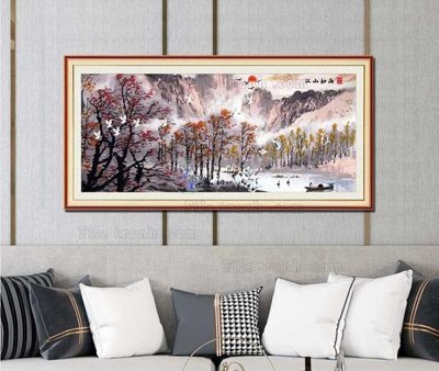 File tranh File tranh hiện đại pha lê gương KF103348 (file gốc) chủ đề phong thủy