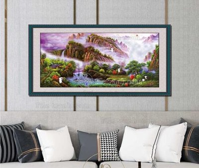 Ảnh gốc File tranh hiện đại pha lê gương KF103355 (siêu chi tiết) để in ấn