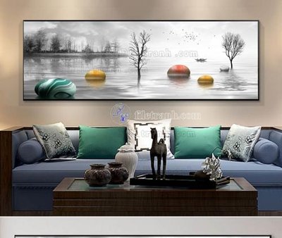 File tranh gốc File tranh hiện đại pha lê gương KF103378 (sắc nét từng chi tiết)