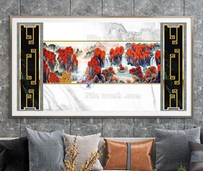 File ảnh File tranh hiện đại pha lê gương KF103392 (gốc) in poster