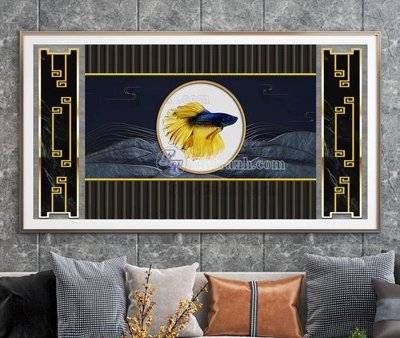 Tải file File tranh hiện đại pha lê gương KF103416 (gốc) làm file in ấn