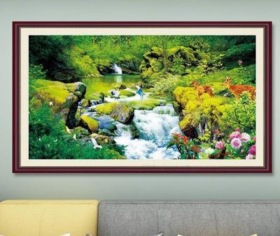 File gốc File tranh hiện đại pha lê gương KF103448 (vector) cho in ấn