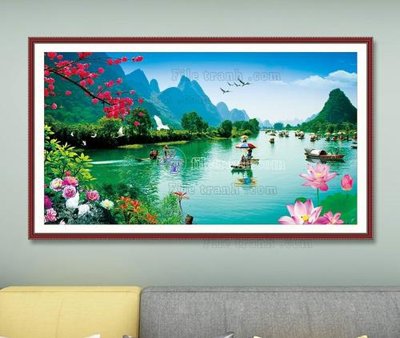 File gốc File tranh hiện đại pha lê gương KF103557 (AI/EPS) cho in ấn