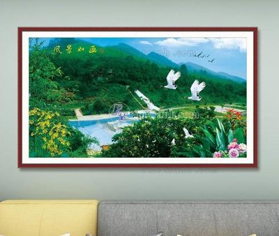 File PSD File tranh hiện đại pha lê gương KF103560 (bản gốc) cho nhà in