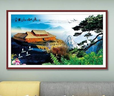 Tải file File tranh hiện đại pha lê gương KF103568 (gốc) chủ đề tôn giáo