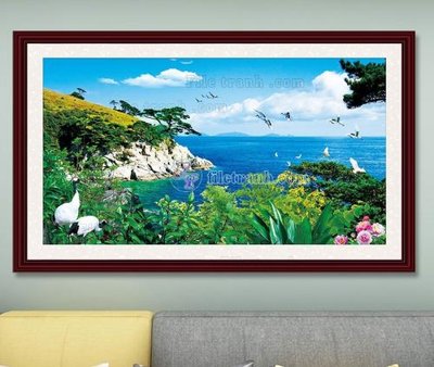 File gốc File tranh hiện đại pha lê gương KF103578 (trang trí) cho phòng khách