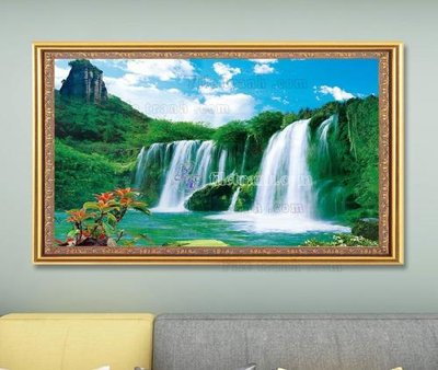 File tranh gốc PSD File tranh hiện đại pha lê gương KF103582 còn nguyên layer