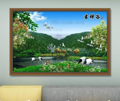 Tải file File tranh hiện đại pha lê gương KF103603 (gốc) làm file quảng cáo