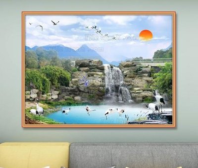 File PSD File tranh hiện đại pha lê gương KF103608 (bản gốc) dễ dàng edit